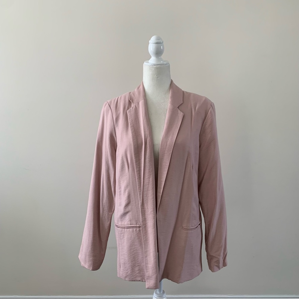 LC Lauren Conrad Soft Pink Blazer - Relaxed Fit - 3/4 Sleeve - Size Large